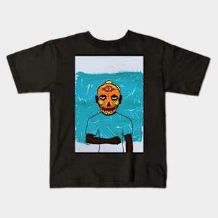 Discover Unique NFT Character with MaleMask and Expressionist Vibes on TeePublic Kids T-Shirt